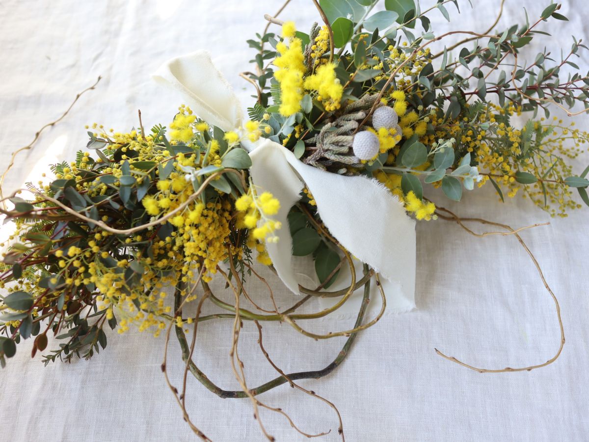 2025.2.16(日)　ミモザの壁飾りワークショップ　＠moln