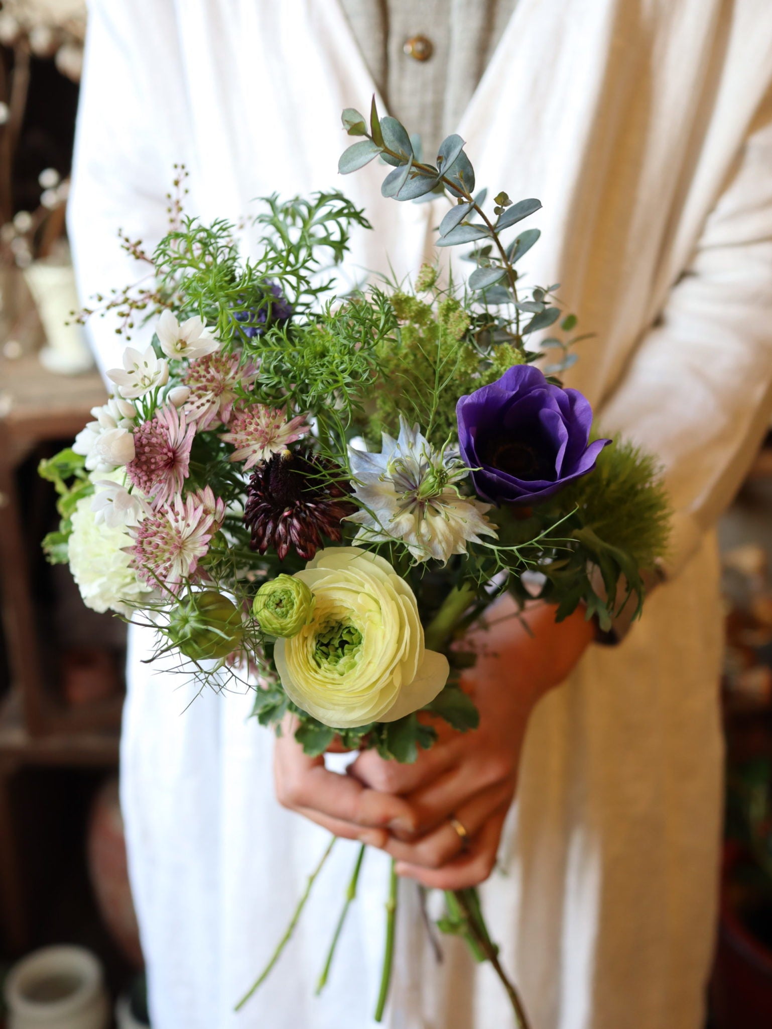 おうちで楽しむ草花ブーケ – 花子